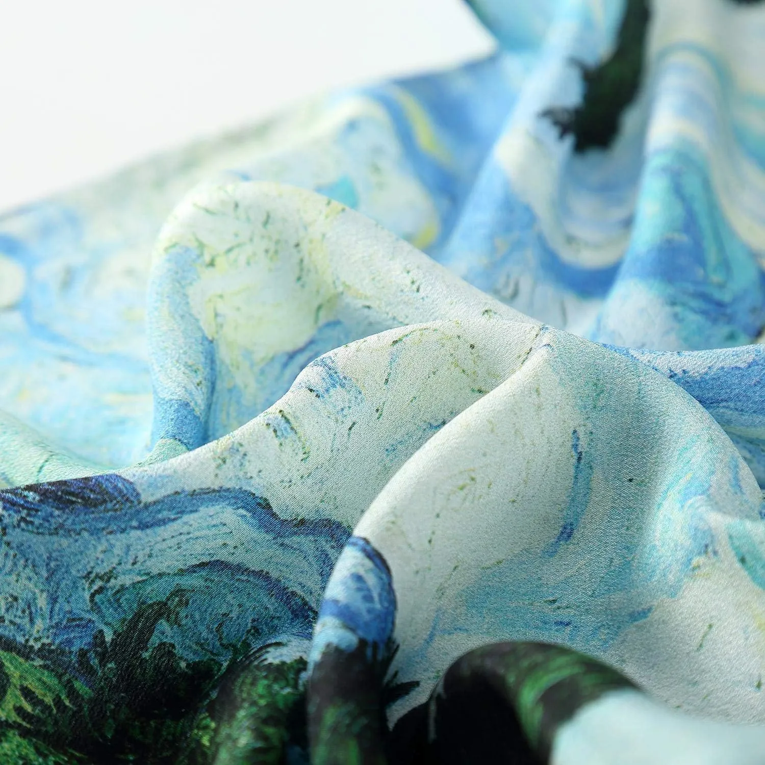 Long Crepe Silk Scarf Classic Art Print
