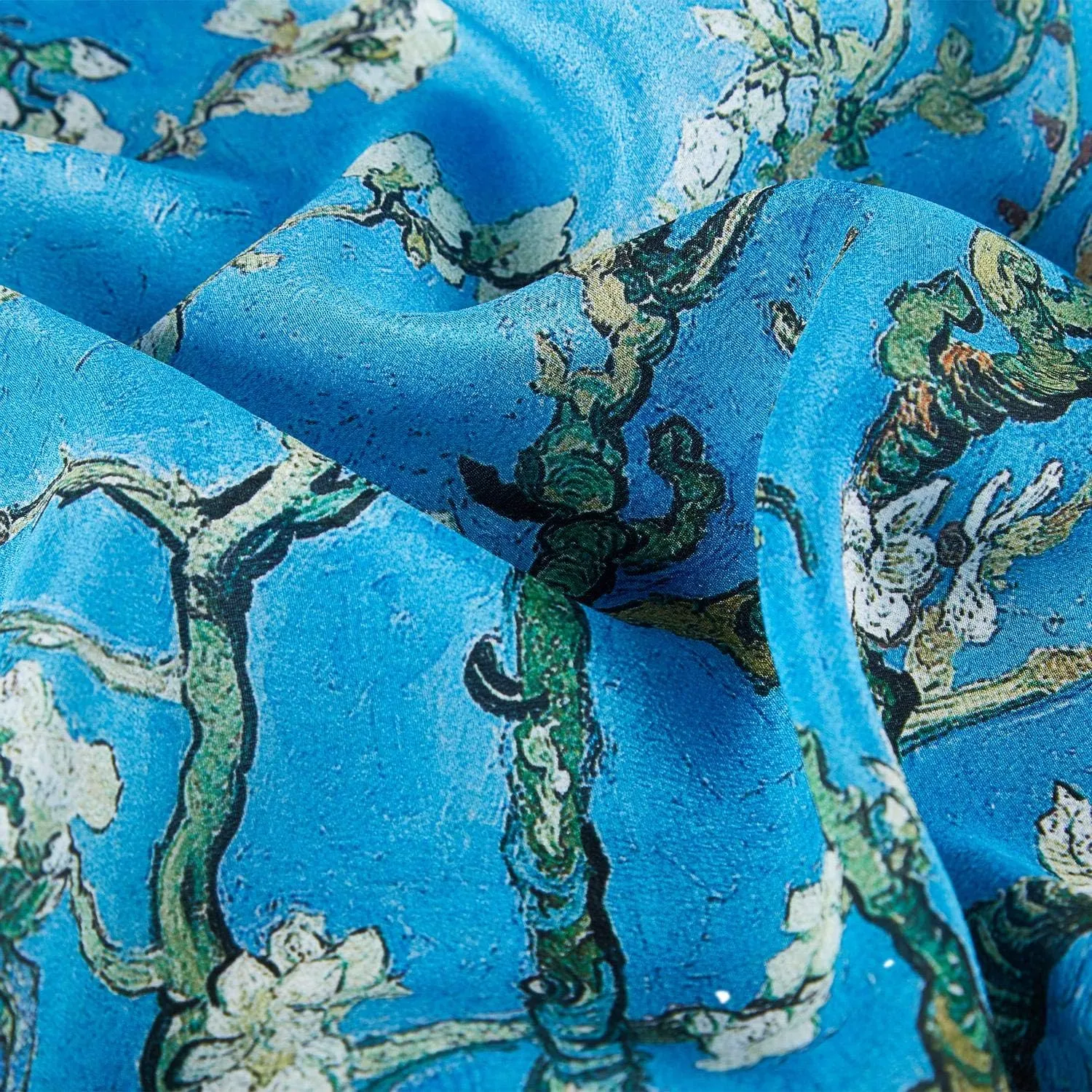 Long Crepe Silk Scarf Classic Art Print