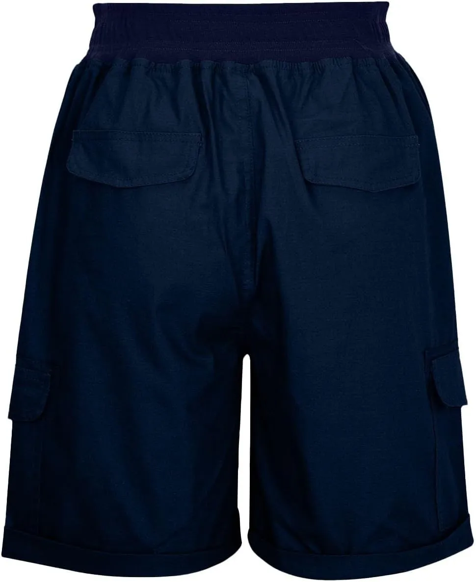 Men Wide Leg Shorts Quick Dry Summer Beach Trunks Elastic Waist Breathable Short Pants Lightweight Hiking Outfits