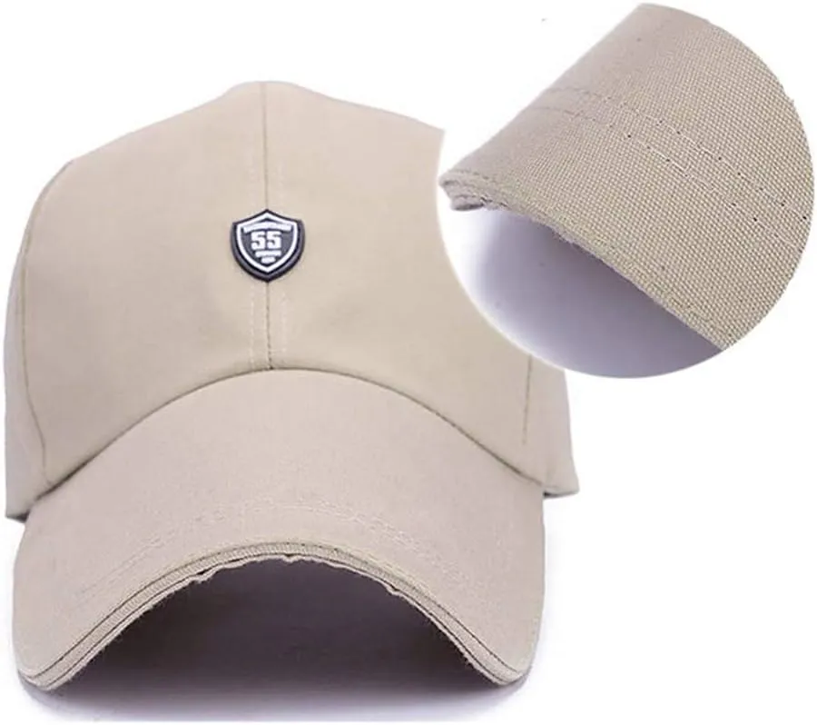 Men Women Long Brim Canvas Baseball Cap Outdoor Sports Casual Sun Hats Adjustable