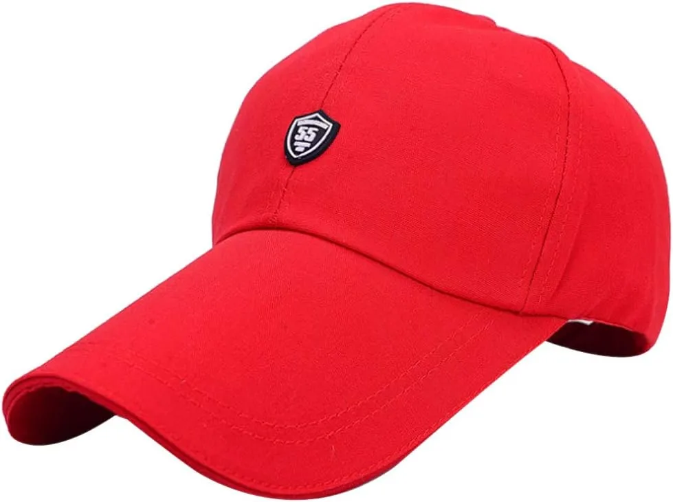 Men Women Long Brim Canvas Baseball Cap Outdoor Sports Casual Sun Hats Adjustable