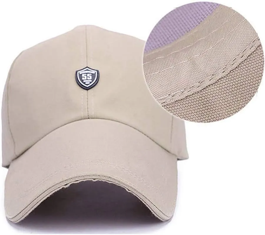 Men Women Long Brim Canvas Baseball Cap Outdoor Sports Casual Sun Hats Adjustable