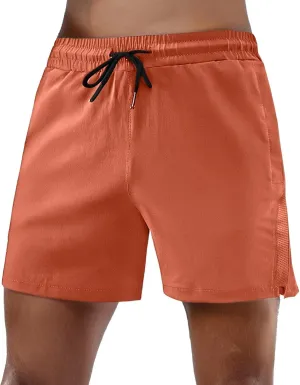 Men's Athletic Gym Shorts Running Workout Stretchy Breathable Quick Dry Shorts