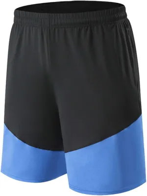 Men's Athletic Running Shorts Casual Loose Gym Basketball Shorts Quick Dry Lightweight Sport Shorts Pants