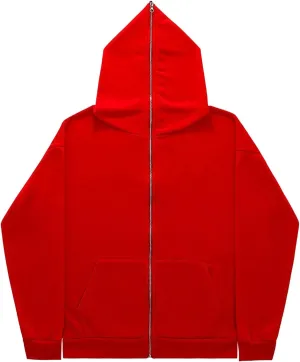 Men's Full Zip Sweatshirt with Hood Athletic Workout Long Sleeve Casual Hoodies Solid Color Sports Running Activewear