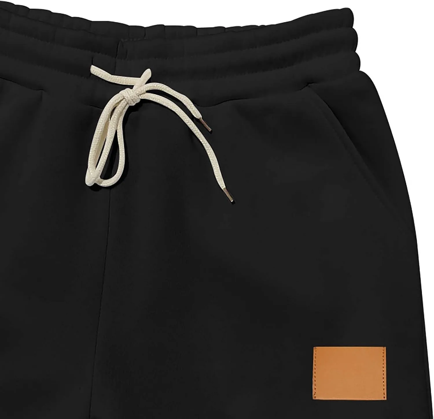Mens Joggers with Pockets Drawstring Waist Heavyweight Sweatpants Baggy Winter Casual Fleece Lined Cargo Pants