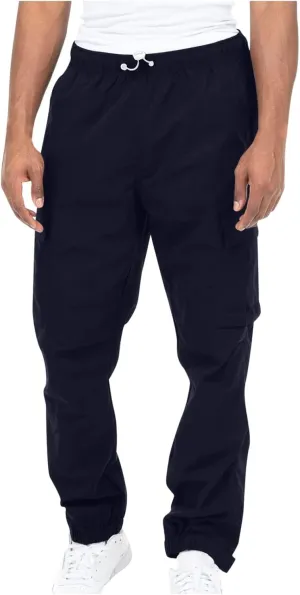 Men's Outdoor Hiking Cargo Pants Multi-Pocket Lightweight Tactical Casual Work Utility Pants Drawstring Jogger Sweatpants