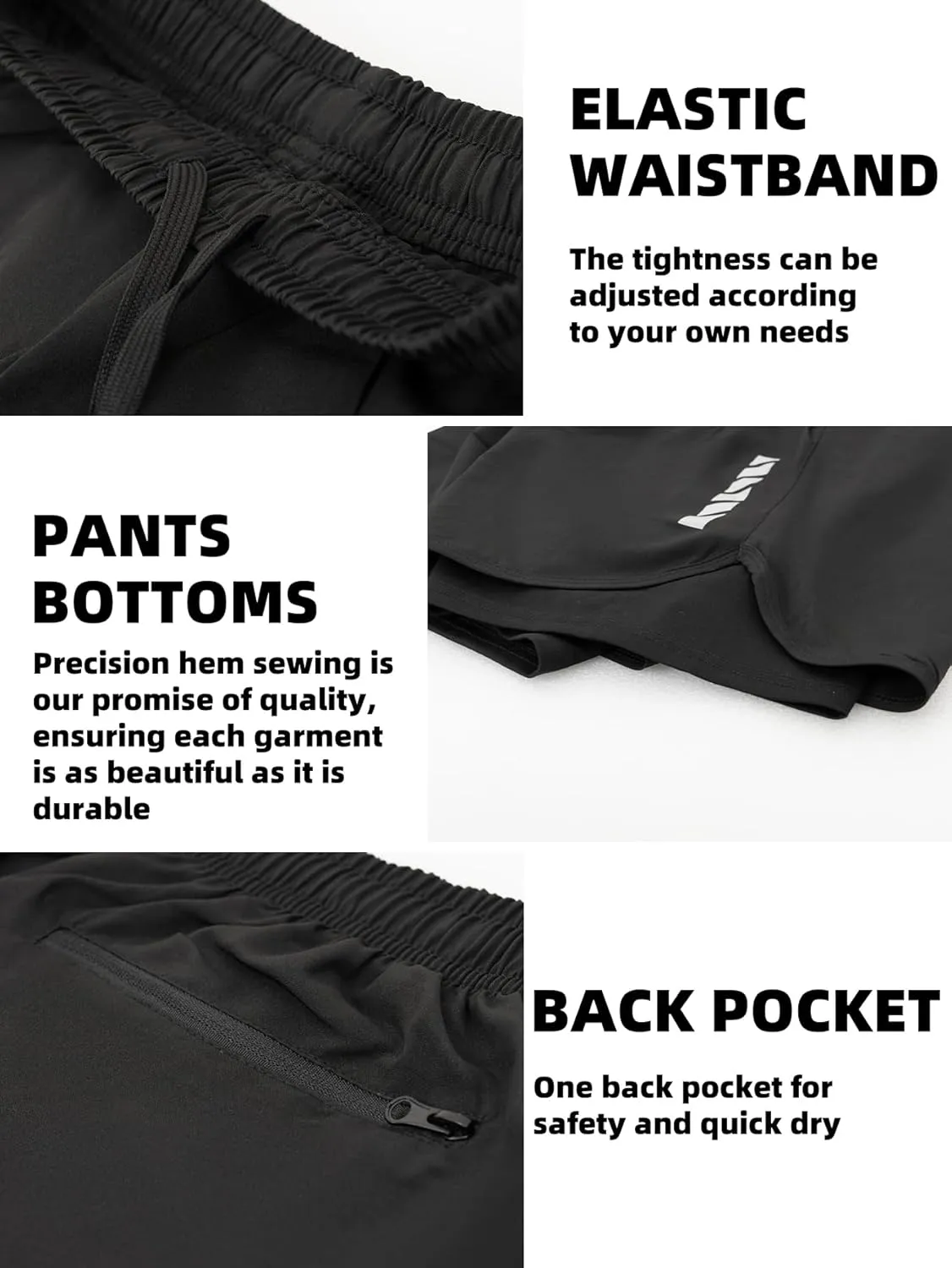 Mens Running Shorts Breathable Quick Dry Activewear for Workouts 2 in 1 Gym Shorts with Liner Athletic Shorts