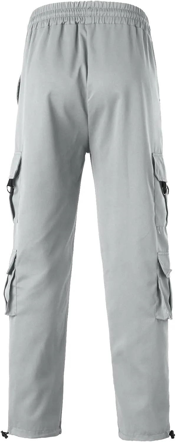 Mens Sweatpants with Pockets Big and Tall Pants Joggers Pants for Men with Zipper Pockets Slim Fit Drawstring Tapered