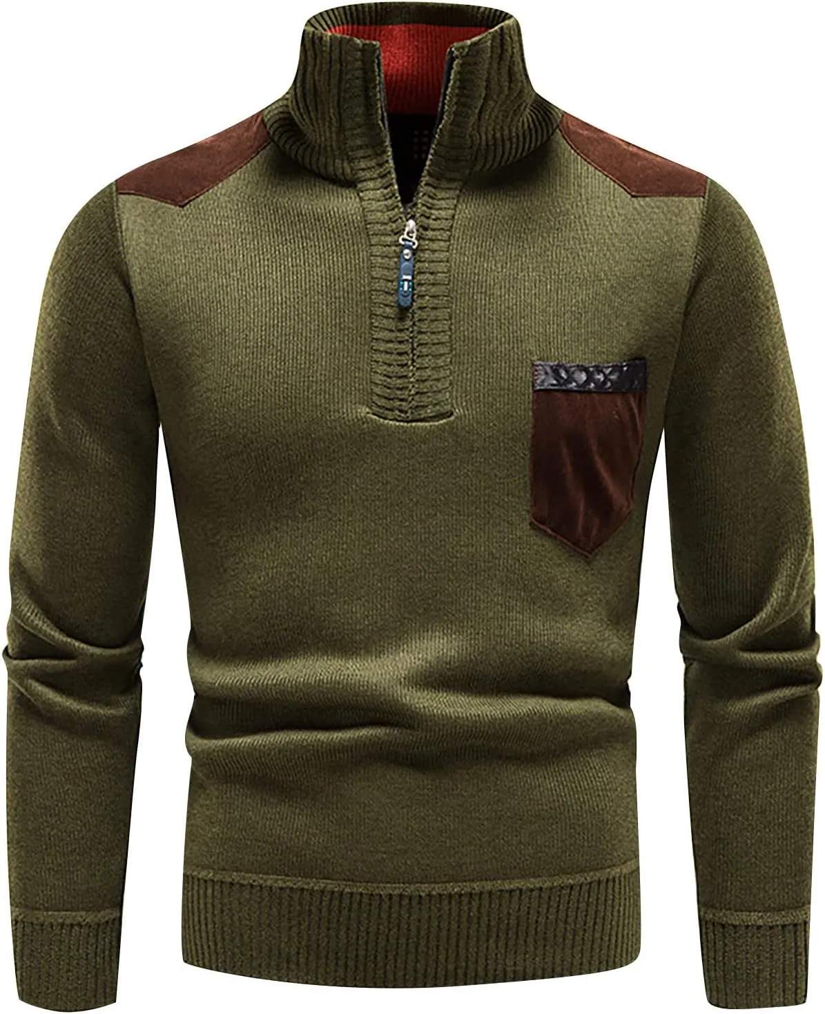 Men's Thermal Hoodie Fashion Long Sleeve Warm Solid Color Hooded Jackets Tops