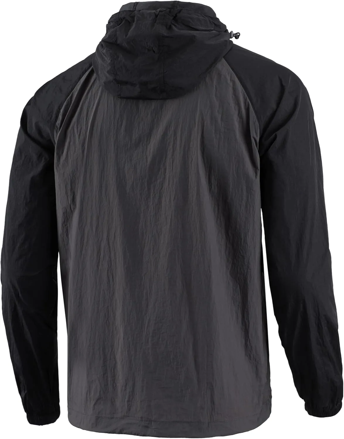 Men's Windbreaker Hoodie Zip Up Lightweight Nylon Rain Jackets for Outdoor Sports
