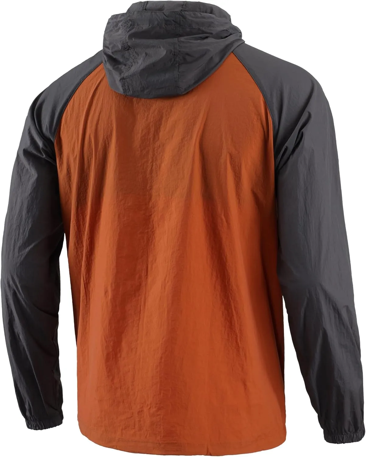 Men's Windbreaker Hoodie Zip Up Lightweight Nylon Rain Jackets for Outdoor Sports