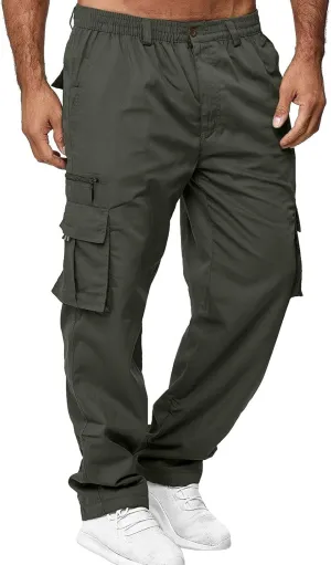Mens Workout Cargo Sweatpants Sports Work Pants Running Mens Jogger Sweatpants Quick Dry Hiking Trousers Cargo Pants