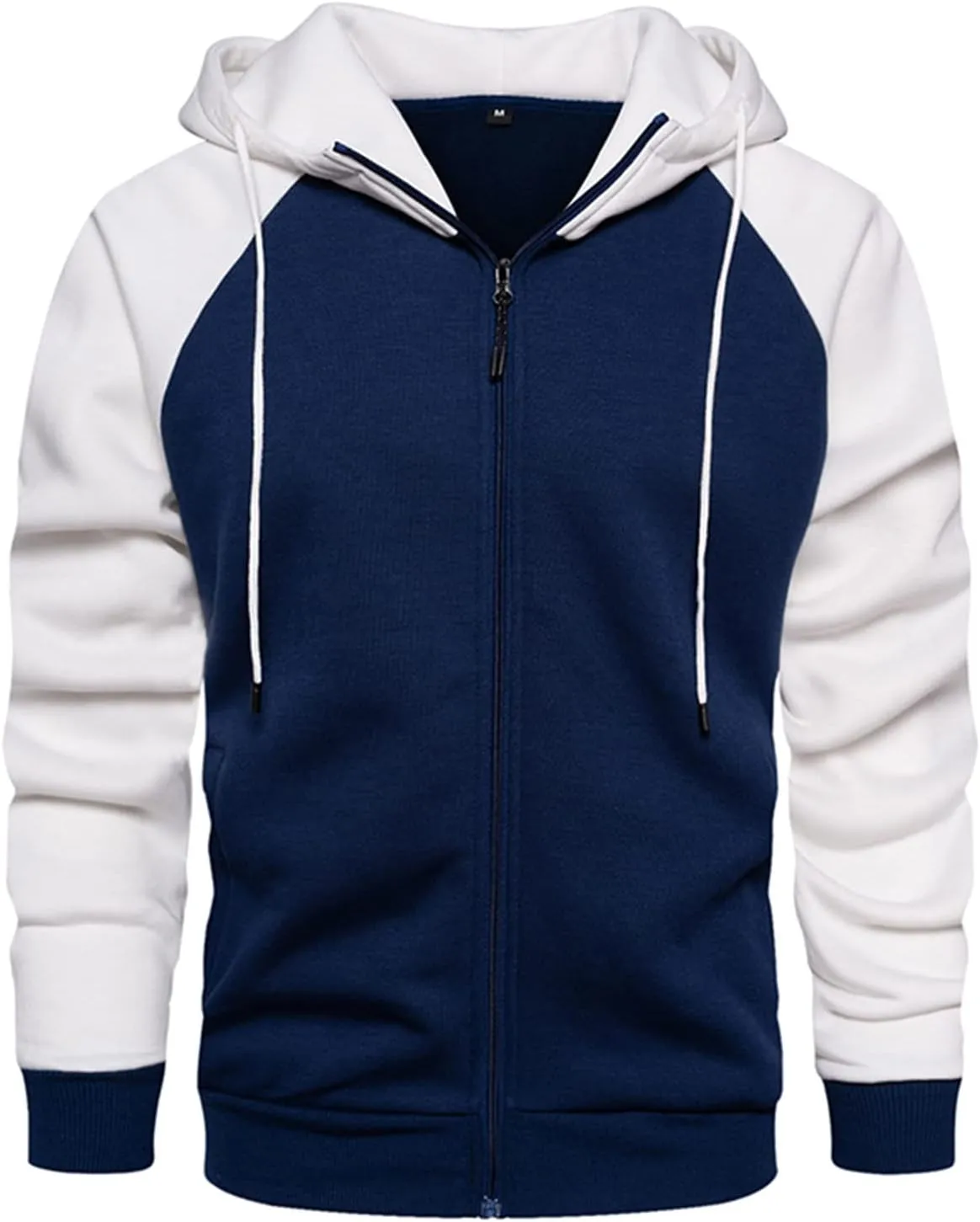 Men's Zip Up Hoodie Casual Camouflage Sports Sweatshirt Long Sleeve Zipper Hooded Jacket Coat