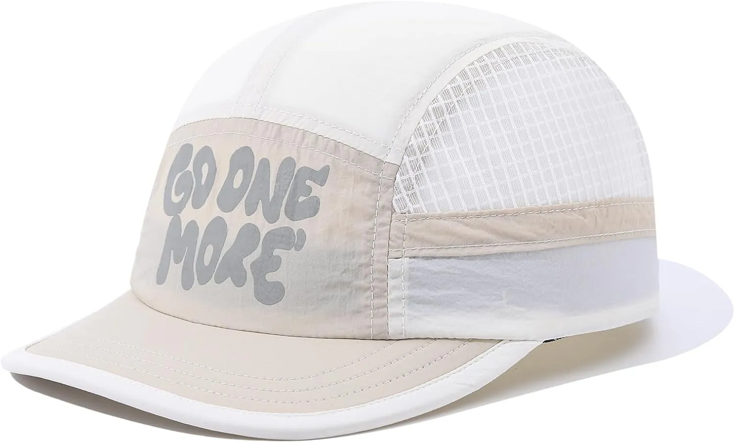 Mesh 5 Panel Baseball Cap Summer Short Brim Hats for Men Women Breathable Lightweight Dad Hat Umpire Cadet Cap