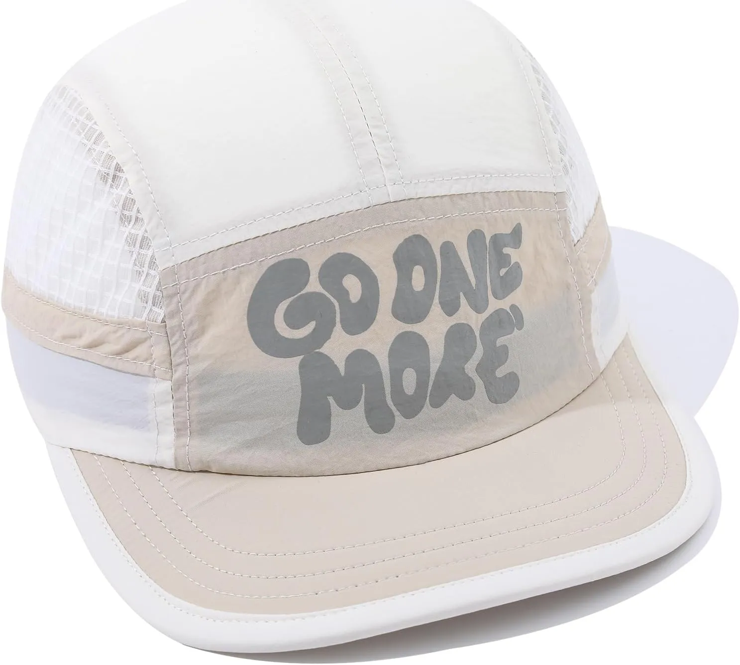 Mesh 5 Panel Baseball Cap Summer Short Brim Hats for Men Women Breathable Lightweight Dad Hat Umpire Cadet Cap