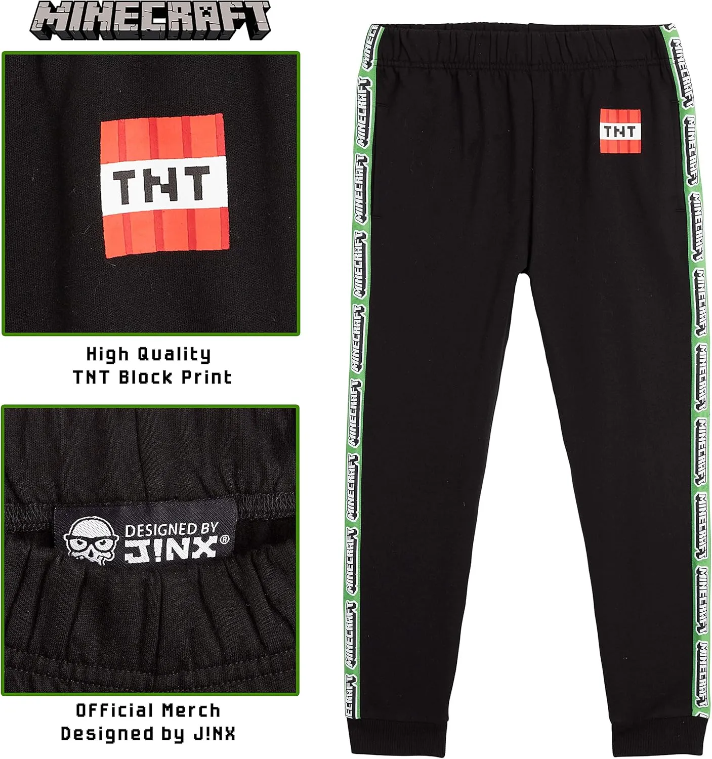 Minecraft Hoodie or Sweatpants for Boys Teens Gaming Mix & Match Activewear