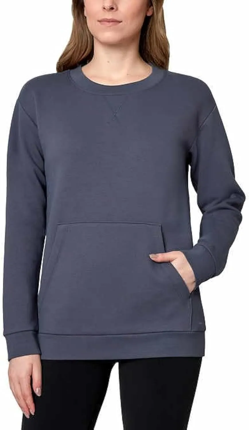 Mondetta Ladies' Knit Fleece Crewneck Sweatshirt