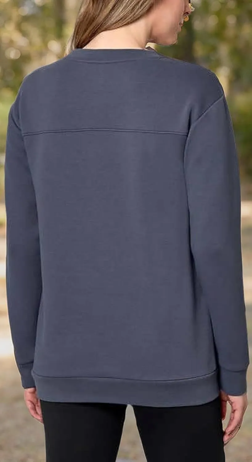 Mondetta Ladies' Knit Fleece Crewneck Sweatshirt
