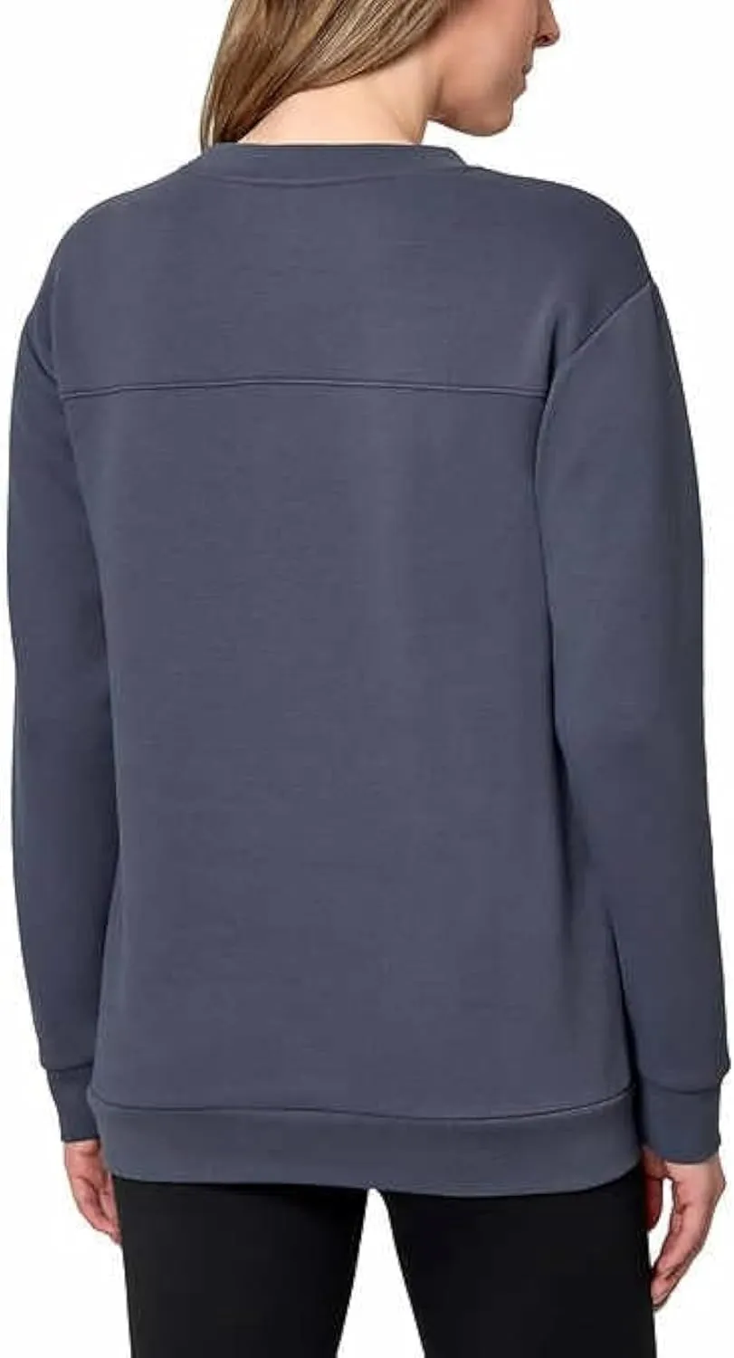 Mondetta Ladies' Knit Fleece Crewneck Sweatshirt