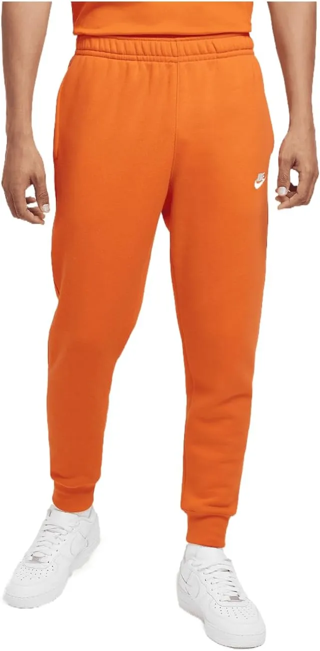 Nike Sportswear Club Fleece Joggers (BV2671-819, Safety Orange/Safety Orange/White)