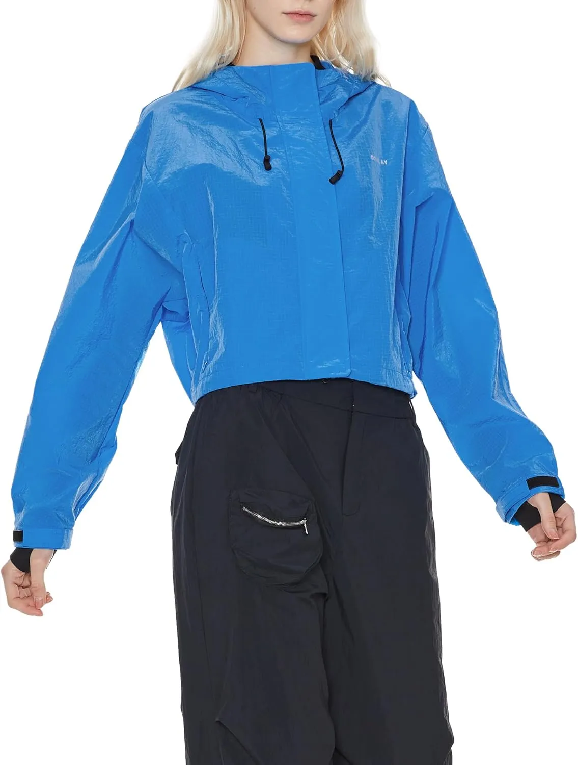 Orolay Women's Cropped Athletic Jacket Workout Running Yoga Gym Activewear Zip-Up Sun Protection Hoodie Summer Jackets