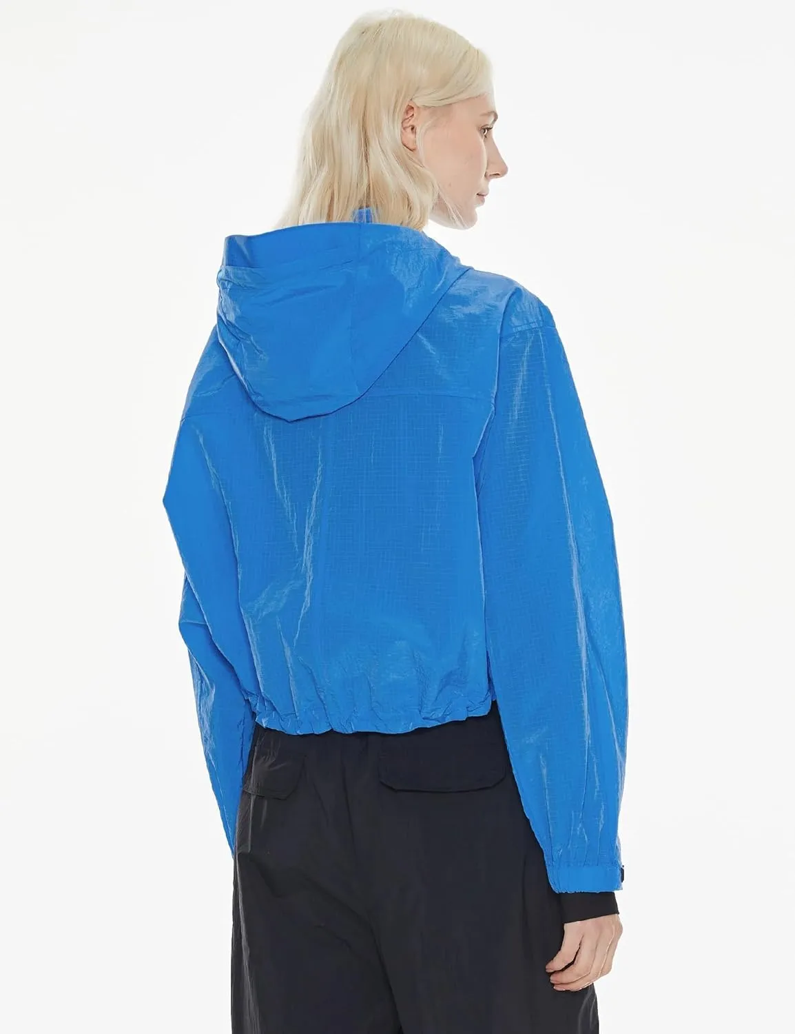 Orolay Women's Cropped Athletic Jacket Workout Running Yoga Gym Activewear Zip-Up Sun Protection Hoodie Summer Jackets