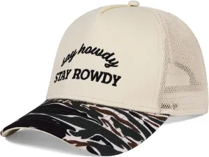 Oversize XXL Trucker Hat - 2 Tone Vintage Canvas Snapback Hat for Men & Women - Adjustable 23"-25.5" Baseball Cap