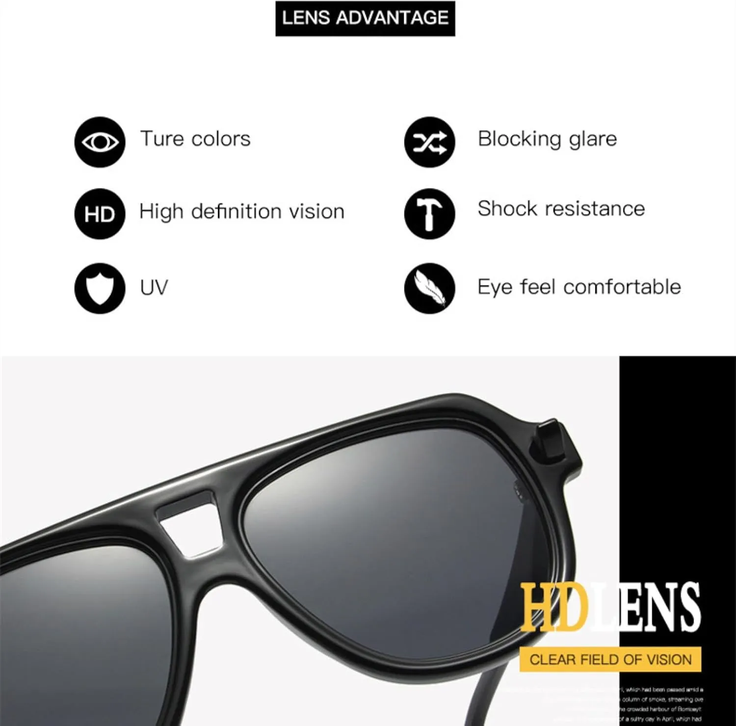 Personalized Men Women Retro Double Girder Outdoors Sunglasses
