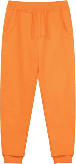 QBK Toddler to Youth Soft Brushed Fleece Jogger Sweatpants Kids Pants with Pockets for Boys and Girls