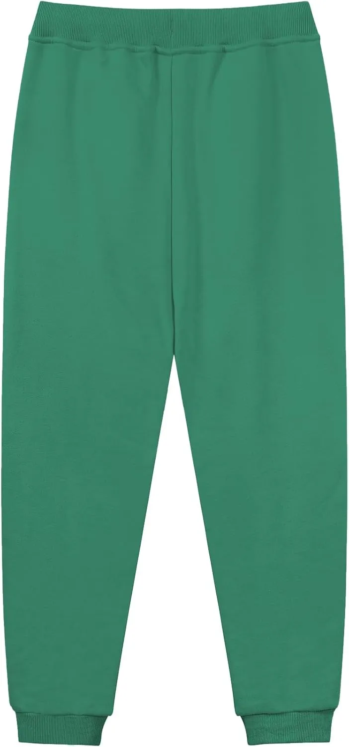 QBK Toddler to Youth Soft Brushed Fleece Jogger Sweatpants Kids Pants with Pockets for Boys and Girls
