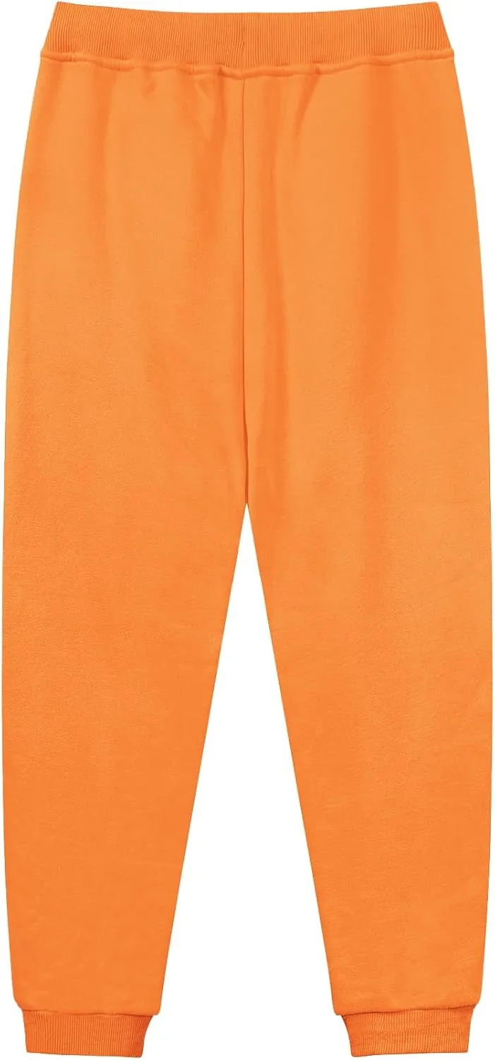 QBK Toddler to Youth Soft Brushed Fleece Jogger Sweatpants Kids Pants with Pockets for Boys and Girls