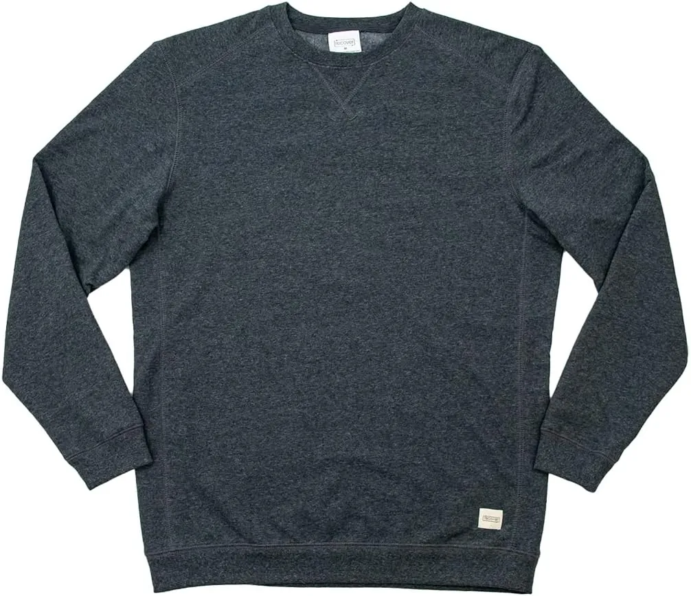 Recover Unisex Pullover Crewneck Sweatshirt, Soft Fleece, Relaxed Fit, Raglan Sleeves, Sustainable Recycled Cotton Blend