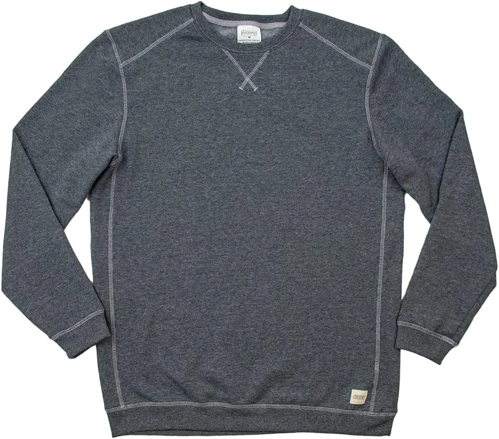 Recover Unisex Pullover Crewneck Sweatshirt, Soft Fleece, Relaxed Fit, Raglan Sleeves, Sustainable Recycled Cotton Blend