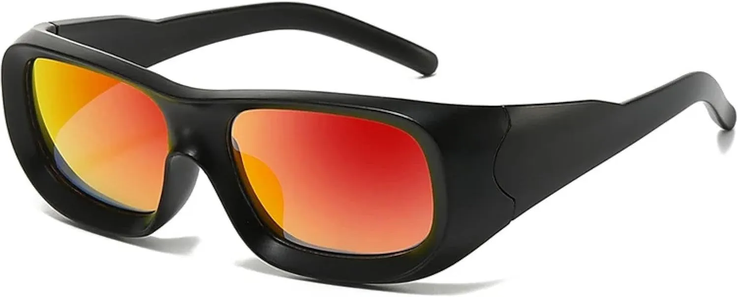 Retro Candy Color Women Sunglasses Fashion Outdoor Sport Mirror Shades Uv400 Men Punk