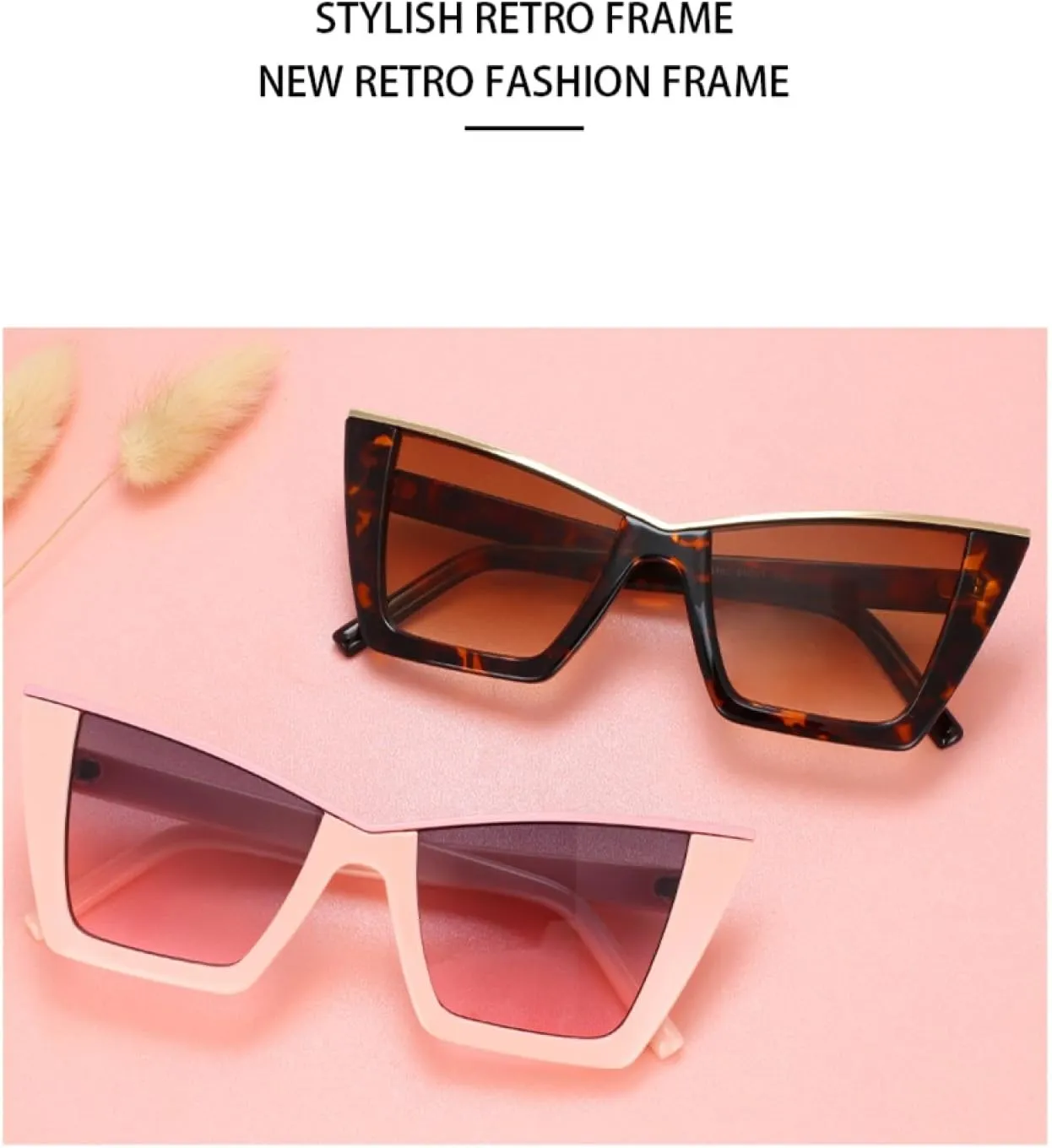 Retro Cat Eye Sunglasses for Women Popular Uv400
