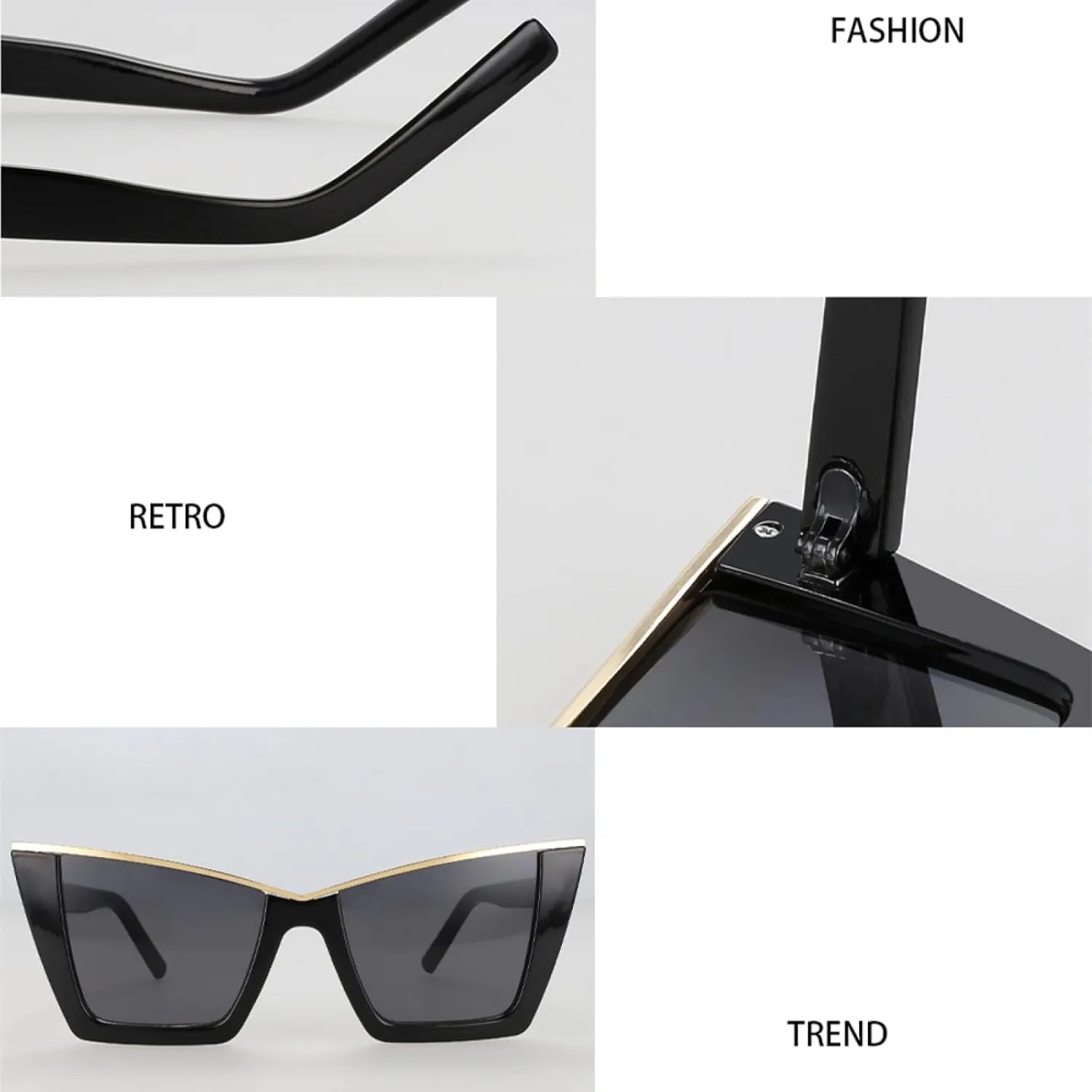 Retro Cat Eye Sunglasses for Women Popular Uv400