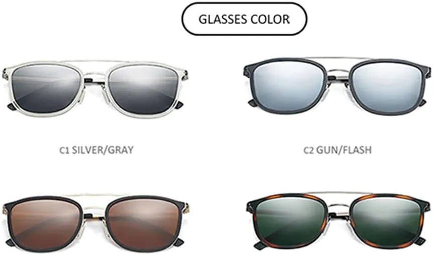 Retro UV400 Protection Sunglasses Shade Polarized Sun Glasses