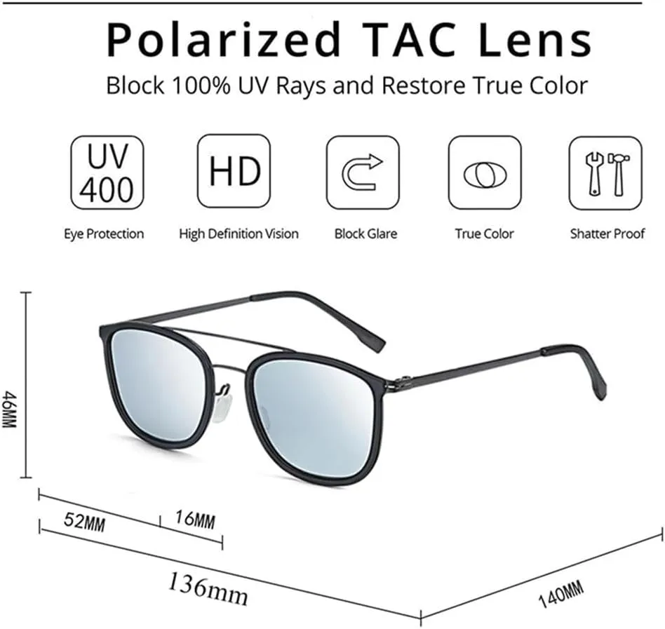 Retro UV400 Protection Sunglasses Shade Polarized Sun Glasses