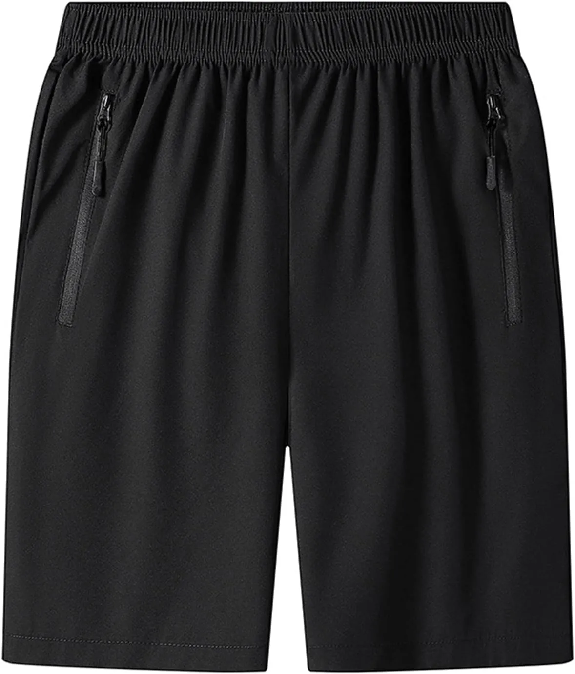 RTRDE Men's Athletic Workout Shorts Running Shorts with Zipper Pockets Lightweight Fitness Shorts, M-5XL