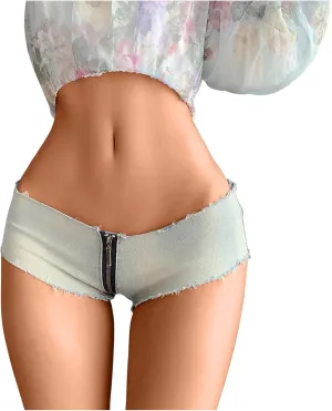 Sexy Low Rise Jeans Shorts for Women 2024 Summer Teen Girls Fashion Y2K Streetwear Denim Shorts Trendy Hot Short Jeans