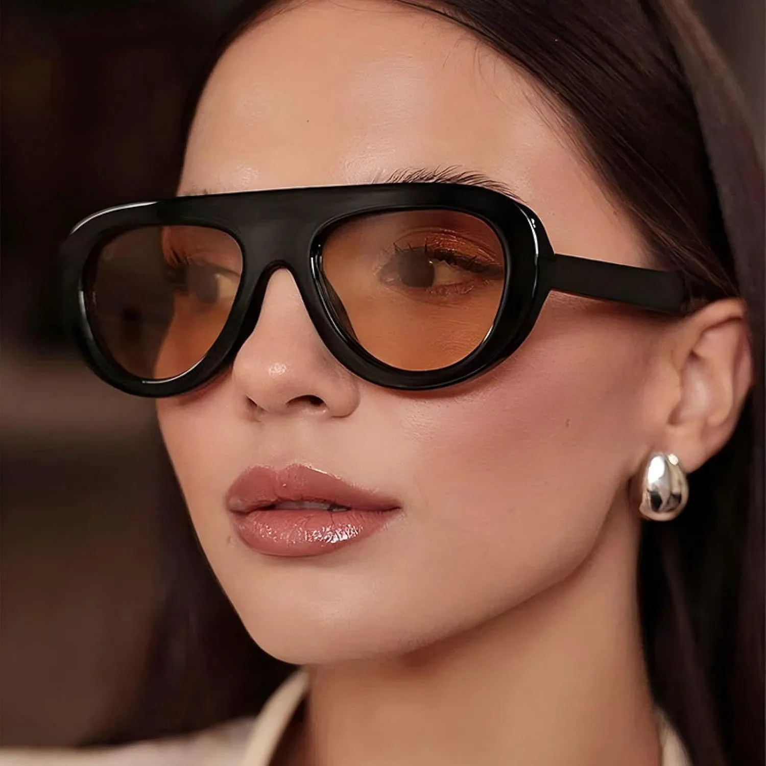 Steampunk Oval Sunglasses Women Men Luxury Outdoor Uv400 Trendy Traveling