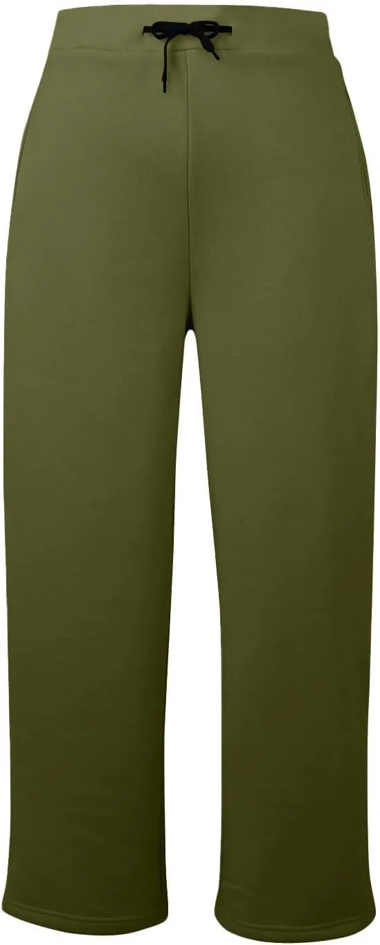Straight Leg Wide Sweatpants Women's Sports Fitness Pants Casual Loose High Waist Pants Drawstring Jogging Pants