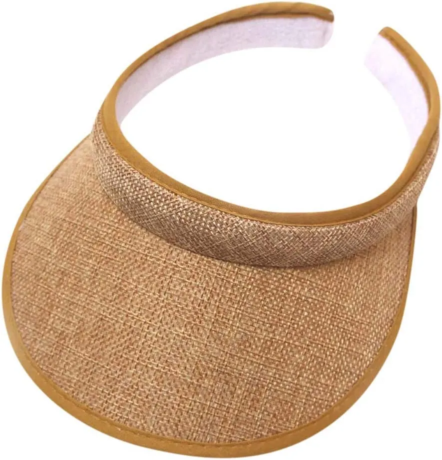 Sun Visor Hats Women Men Golf Visors Hat Adjustable Cap Sport Wide Brim Cap Visors for Women