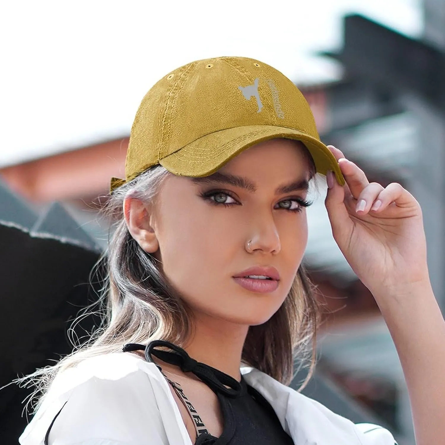 Taekwondo Unisex Adult Baseball Cap Curved Brim Sun Caps of Sports Denim Freely Adjustable
