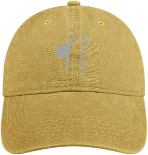 Taekwondo Unisex Adult Baseball Cap Curved Brim Sun Caps of Sports Denim Freely Adjustable