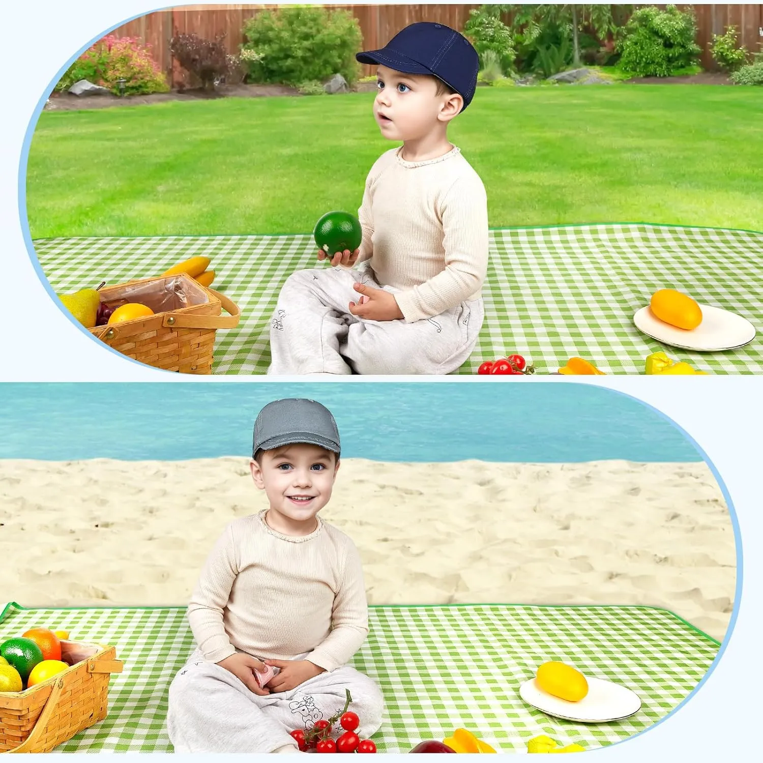 Toddler Baseball Hat 2PCS Baby Baseball Cap for Infant Adjustable Canvas Cap Kids Sun Hat for Boys and Girls