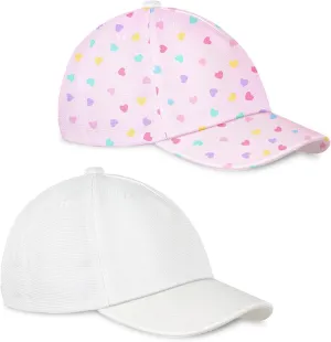 Toddler Baseball Hat 2PCS Baby Baseball Cap for Infant Adjustable Canvas Cap Kids Sun Hat for Boys and Girls