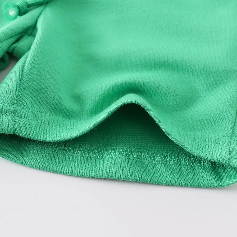 Toddler Boys Girls Cotton Jogger Shorts,Little Kids Active Sport Shorts with Drawstring