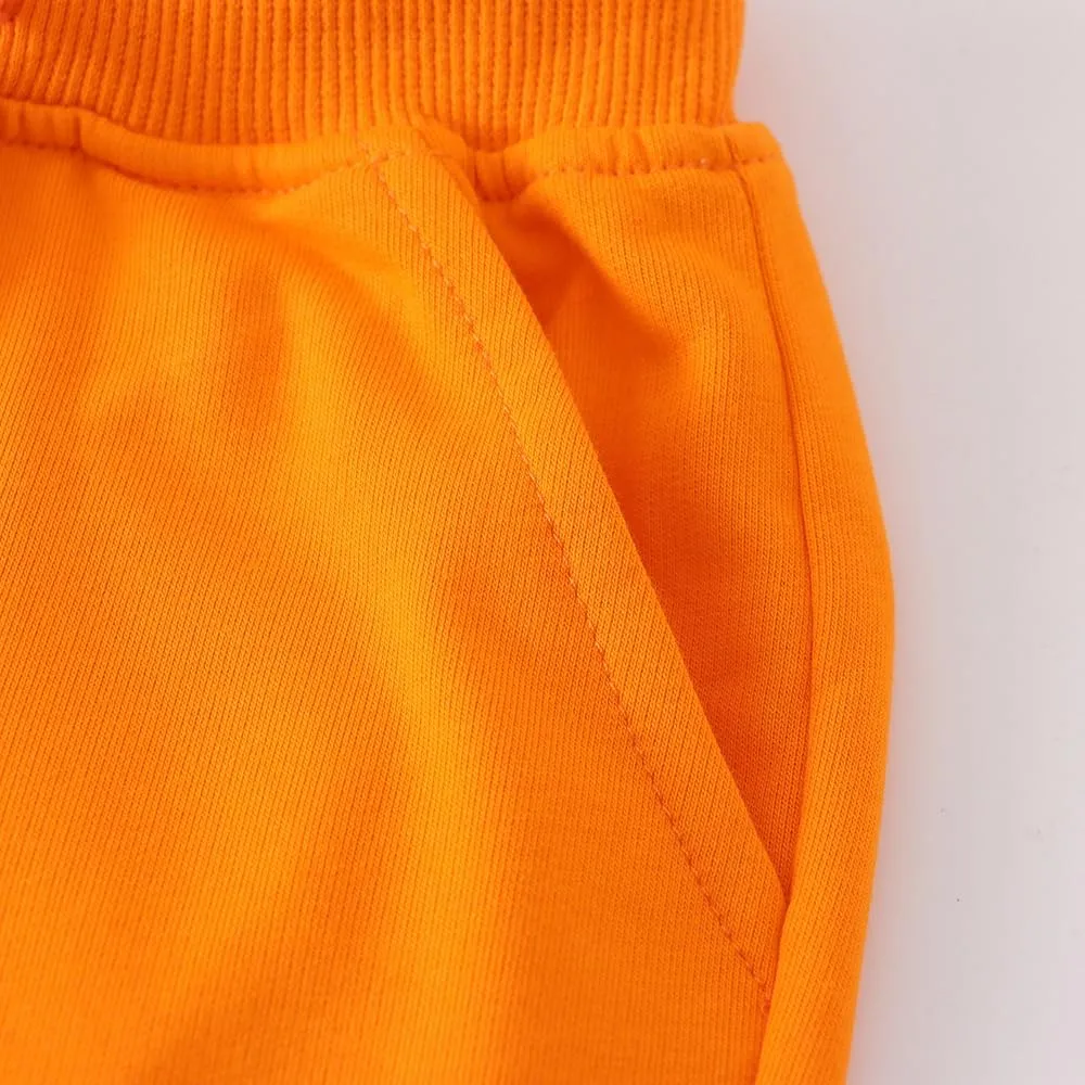Toddler Boys Girls Cotton Jogger Shorts,Little Kids Active Sport Shorts with Drawstring